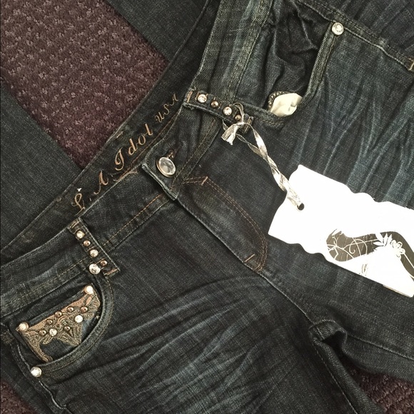 LA Idol Dark Wash Jeans - Picture 3 of 4